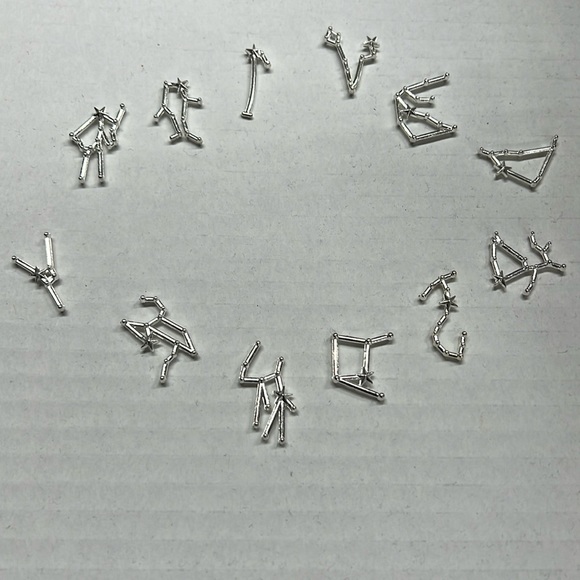 New 12 Silver Zodiac Symbols - Picture 2 of 7